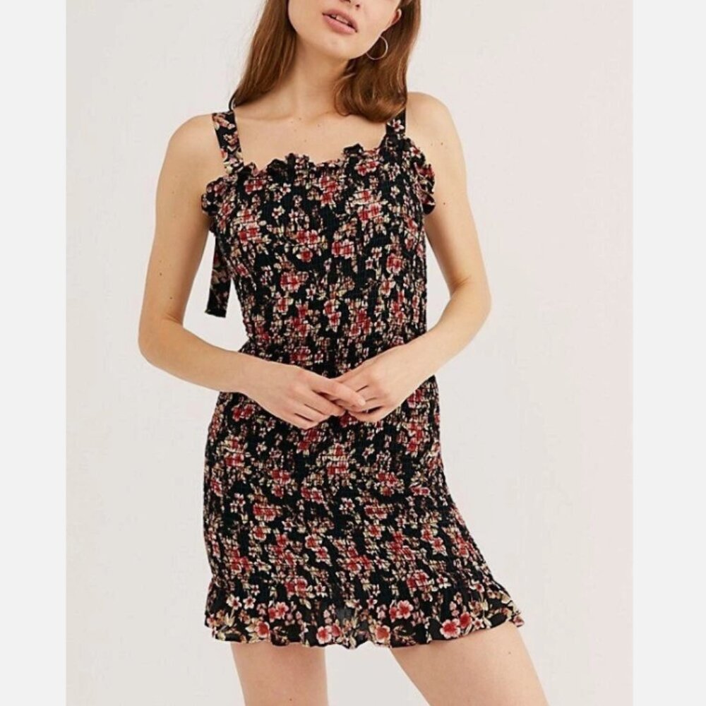 Intimately Free People Bella Smocked Floral Bodycon Dress